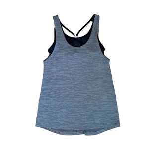 C9 Champion workout tank athletic tank top with attached black sports bra - Sz S